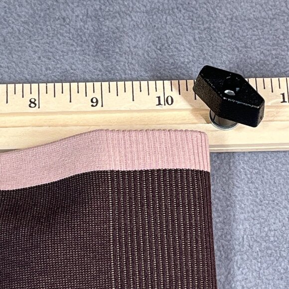 COS Women's Leggings XS‎ Brown Seamless Compression Quick Dry Ribbed Panels - Picture 5 of 9